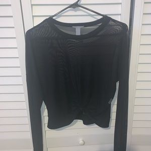 Forever21 See-through black blouse